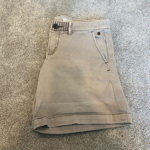 Pilcro and the Letterpress Women's Shorts Hyphen Light‎ Tan Size 26 - Picture 1 of 8